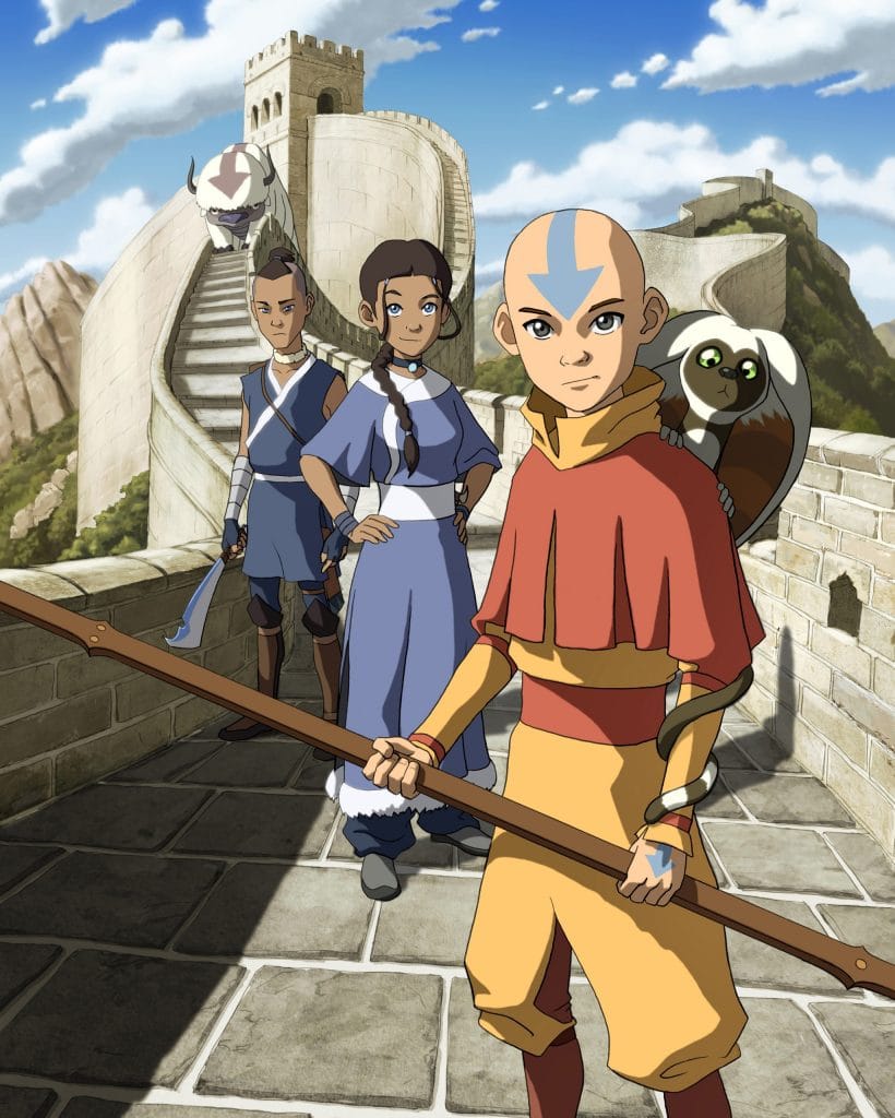 Avatar: The Last Airbender promo image, featuring the original Gaang.