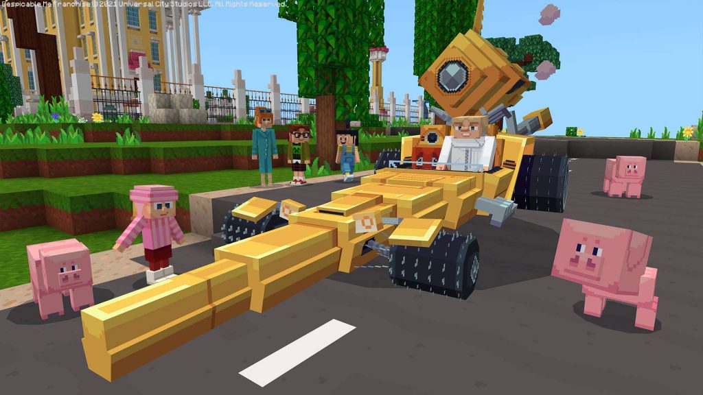 Screenshot from Minions x Minecraft DLC.