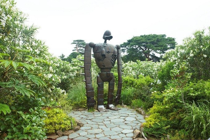 Castle in the Sky robot statue at Studio Ghibli Museum.