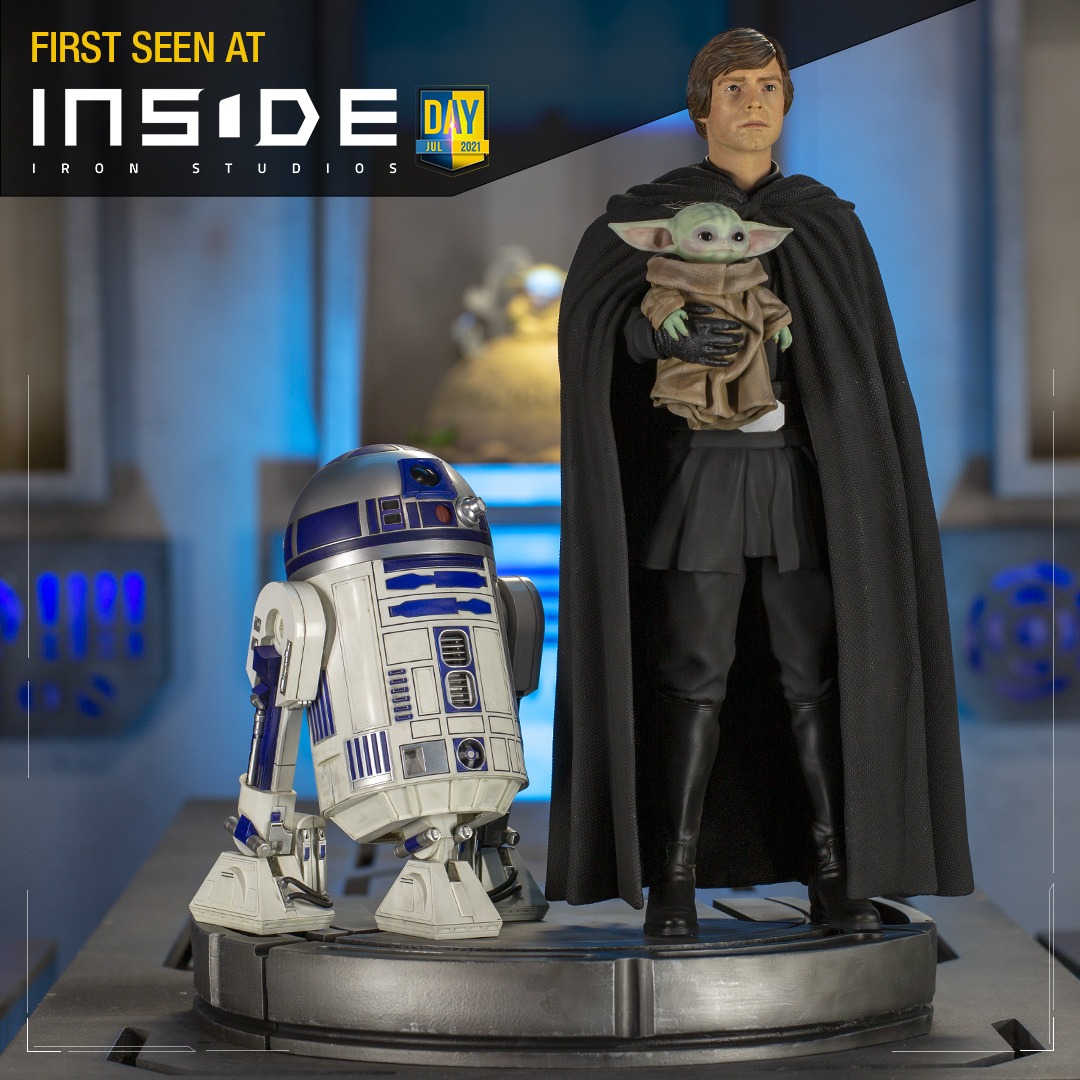 luke skywalker life size statue