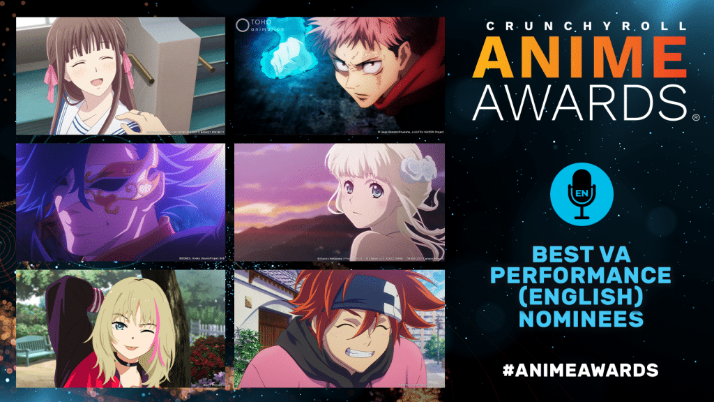 Crunchyroll Anime Awards: Best VA Performance (English) Nominees