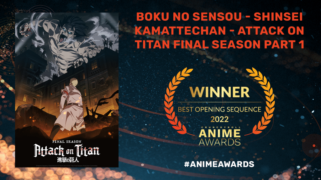 Best Opening Sequence (OP) - Boku no sensou by  Shinsei Kamattechan - Attack on Titan Final Season Part 1. Storyboard and Direction: Yuichiro Hayashi