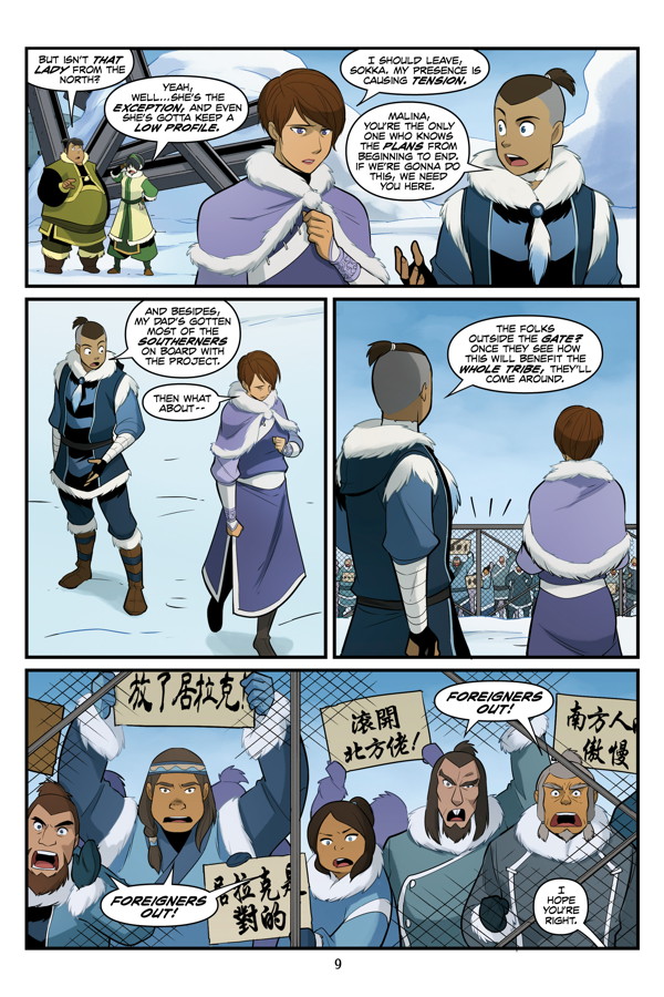 "Avatar: The Last Airbender - North and South" preview page 5.