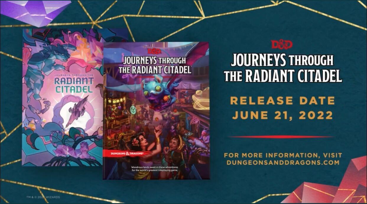 Journeys Through The Radiant Citadel New Dungeons & Dragons Book