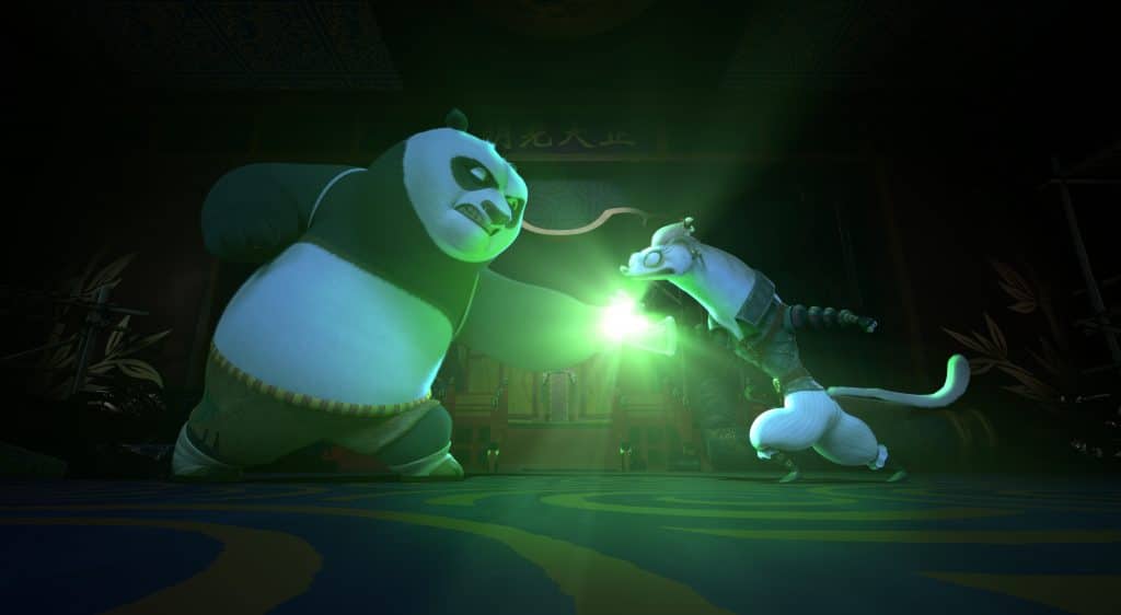 Po and Wandering Blade in the new Kung Fu Panda series