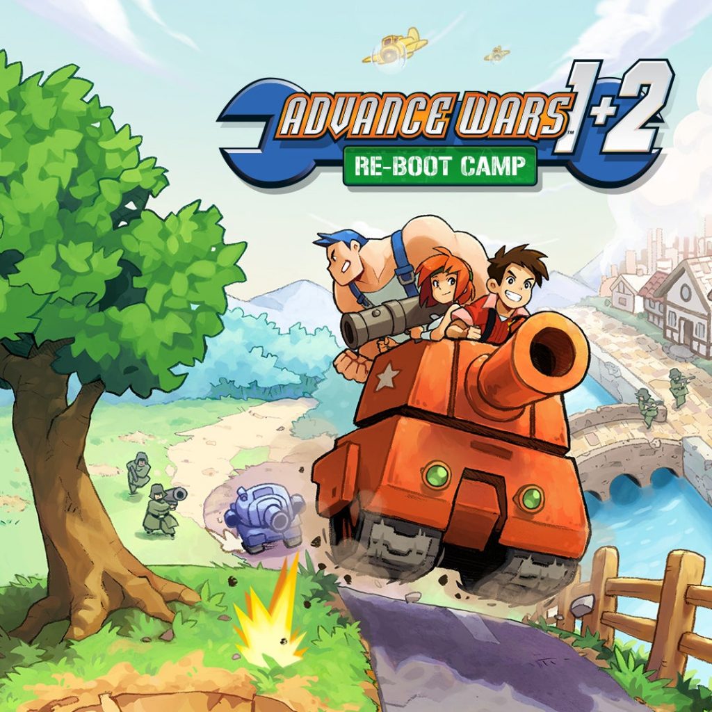 "Advance Wars 1+2: Re-Boot Camp" game cover art.