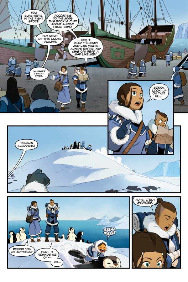 "Avatar: The Last Airbender – North and South Part 1" preview page 1.