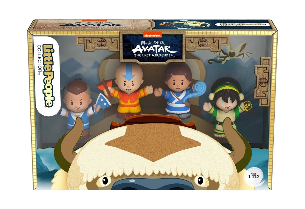 "Avatar: The Last Airbender" Little People collector set box art from the front.