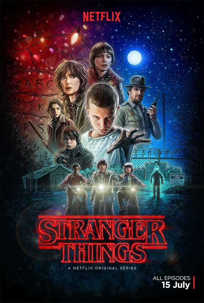 "Stranger Things season 1" key art.