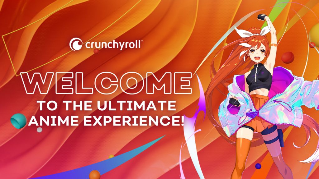Crunchyroll key art featuring Crunchyroll-hime.