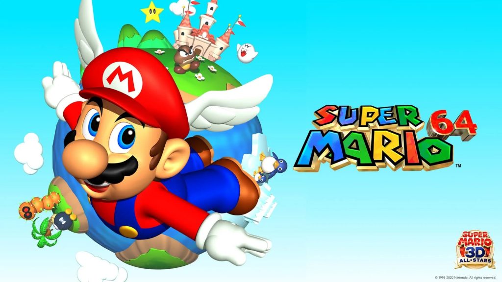 "Super Mario 64" key art.