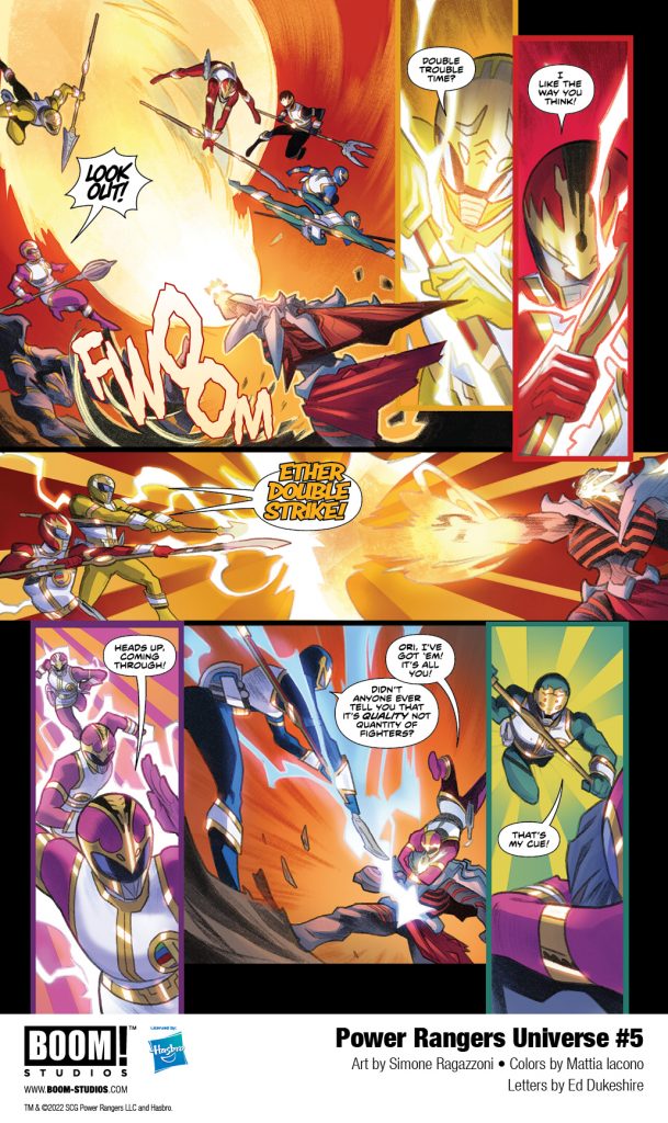 "Power Rangers Universe #5" preview page 5.