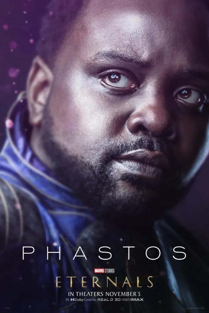 "The Eternals" promo art featuring Brian Tyree Henry as Phastos.