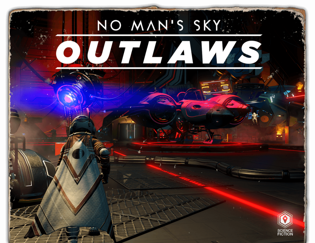 "No Man's Sky" Outlaws update cover art.
