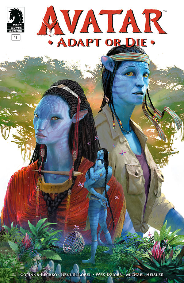 "Avatar: Adapt or Die #1" cover art by Mark Molchan.