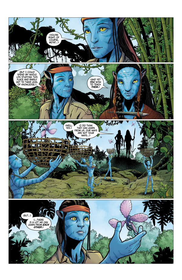 "Avatar: Adapt or Die #1" preview page 2.