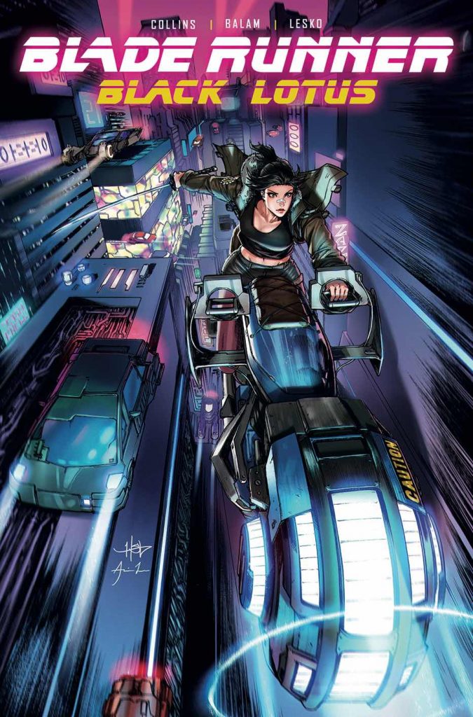 "Blade Runner: Black Lotus #1" variant cover A art by Creees Li.