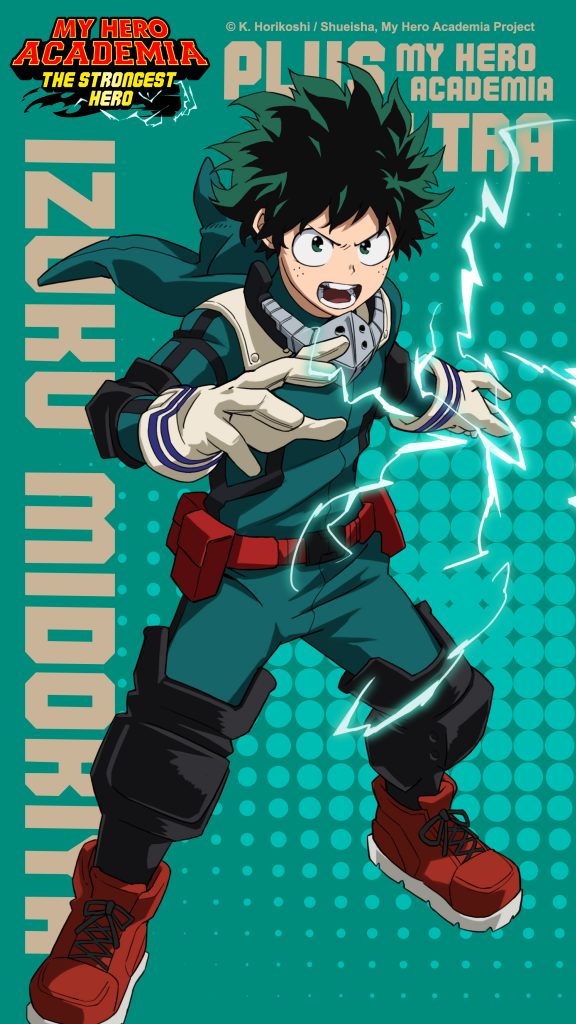 "My Hero Academia: The Strongest Hero" Deku art.