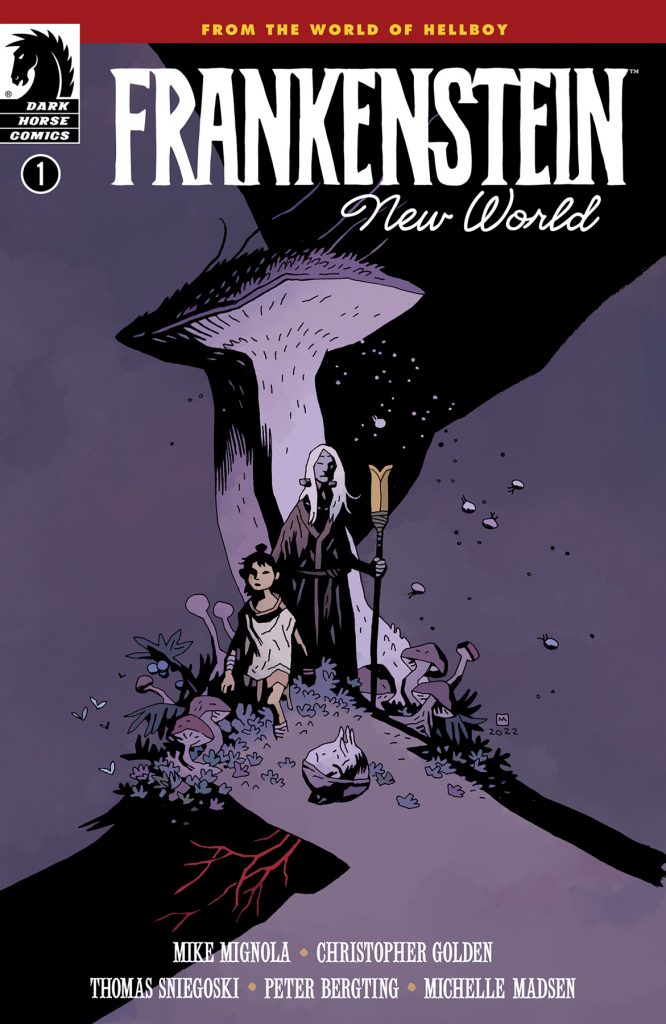 "Frankenstein: New World #1" main cover art by Mike Mignola.