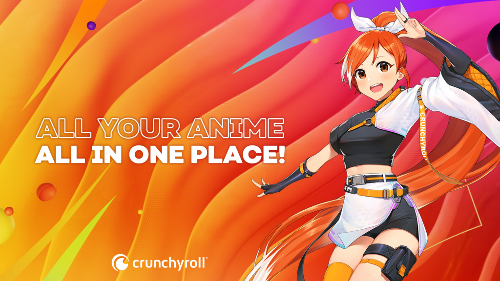 Crunchyroll "All your anime all in one place!" key art.