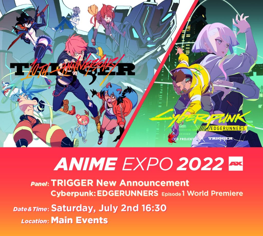 Studio Trigger panel at Anime Expo 2022 art and schedule.