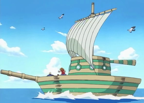 "One Piece" screenshot showing Shimashima Island.