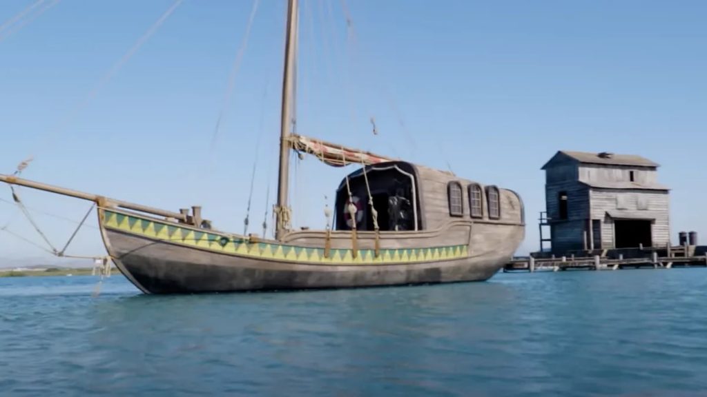 Photo of unknown ship set from Netflix's "One Piece".