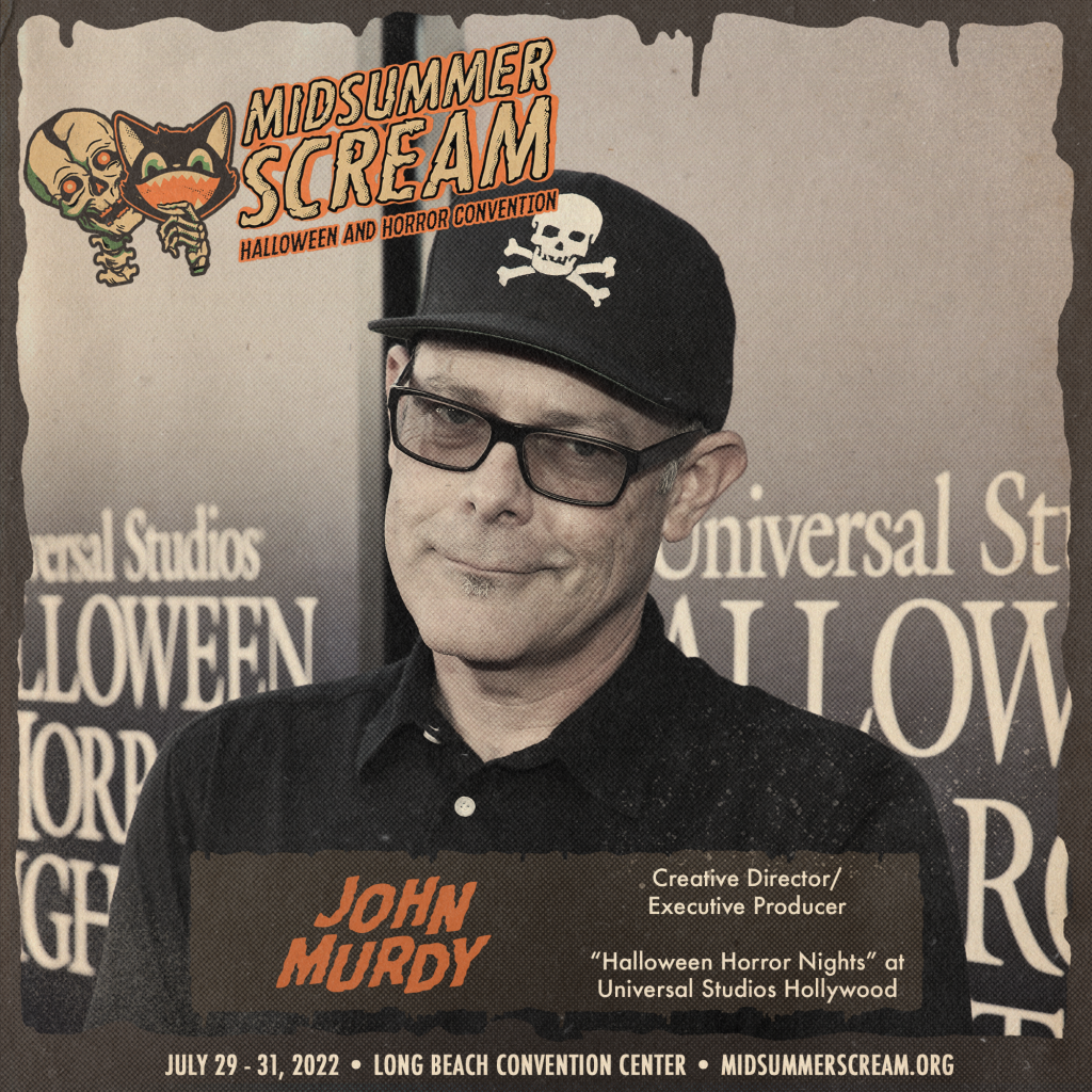 John Murdy, Halloween Horror Nights Creative Director, appearing at Midsummer Scream 2022