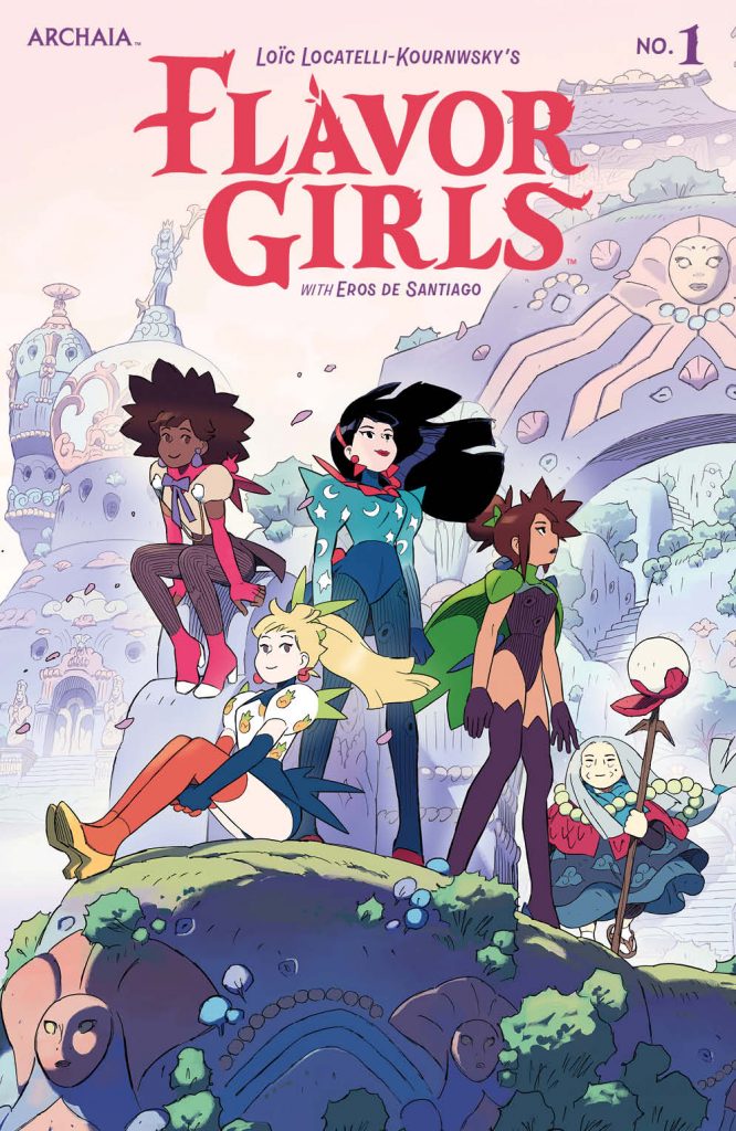 "Flavor Girls #1" main cover art by Loïc Locatelli-Kournwsky.