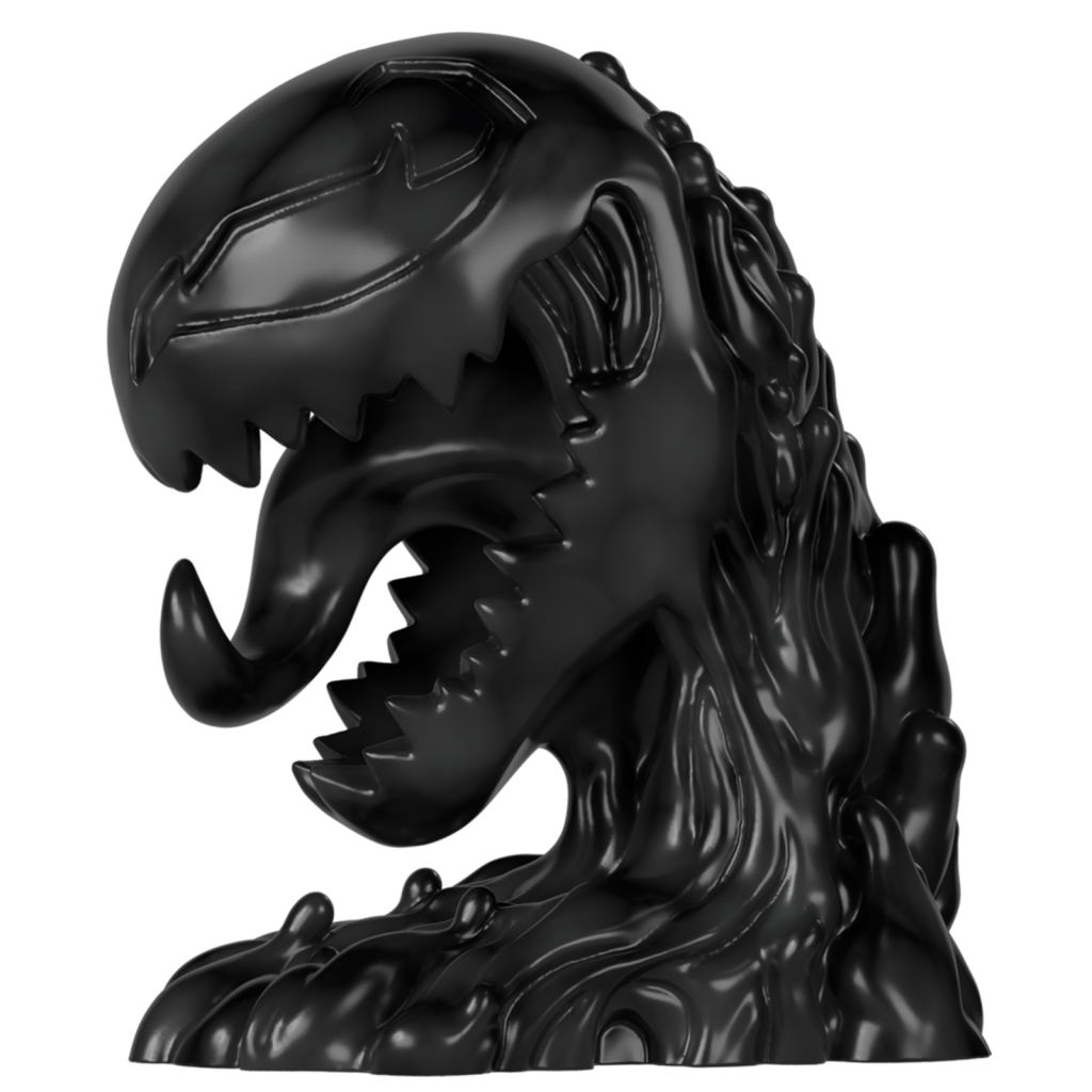 Venom game piece from We Are Venom expansion. Via Ravensburger