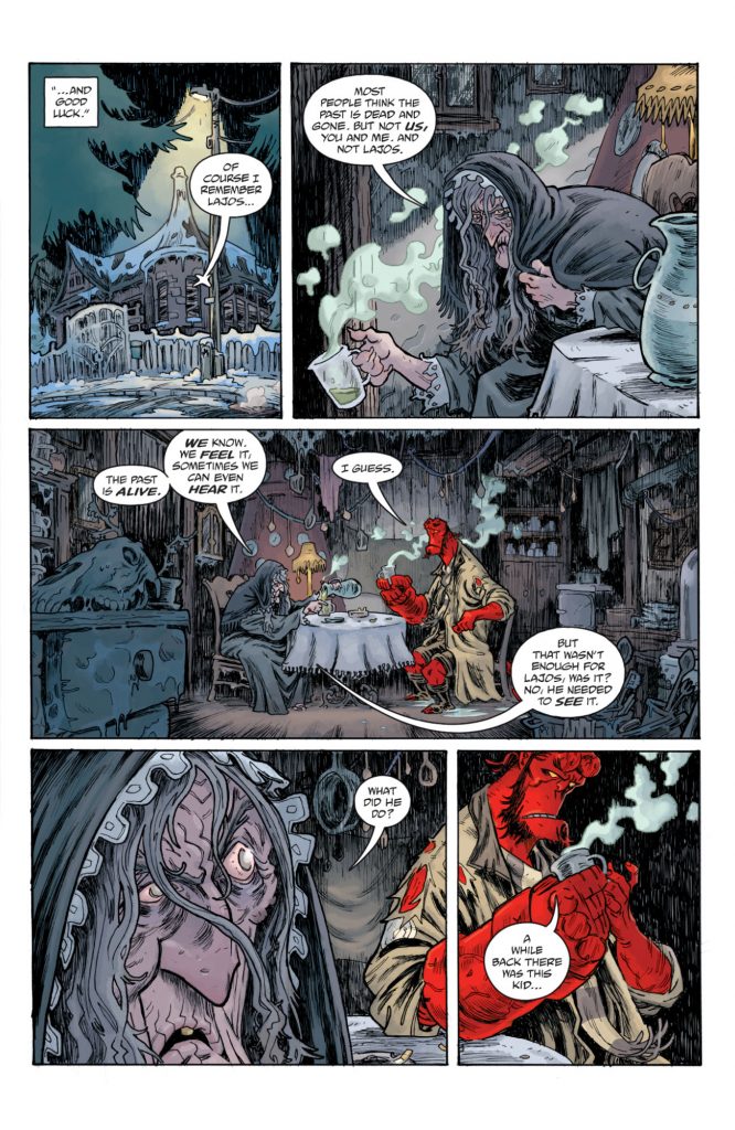 "Hellboy and the B.P.R.D.: Time is a River" preview page 3.