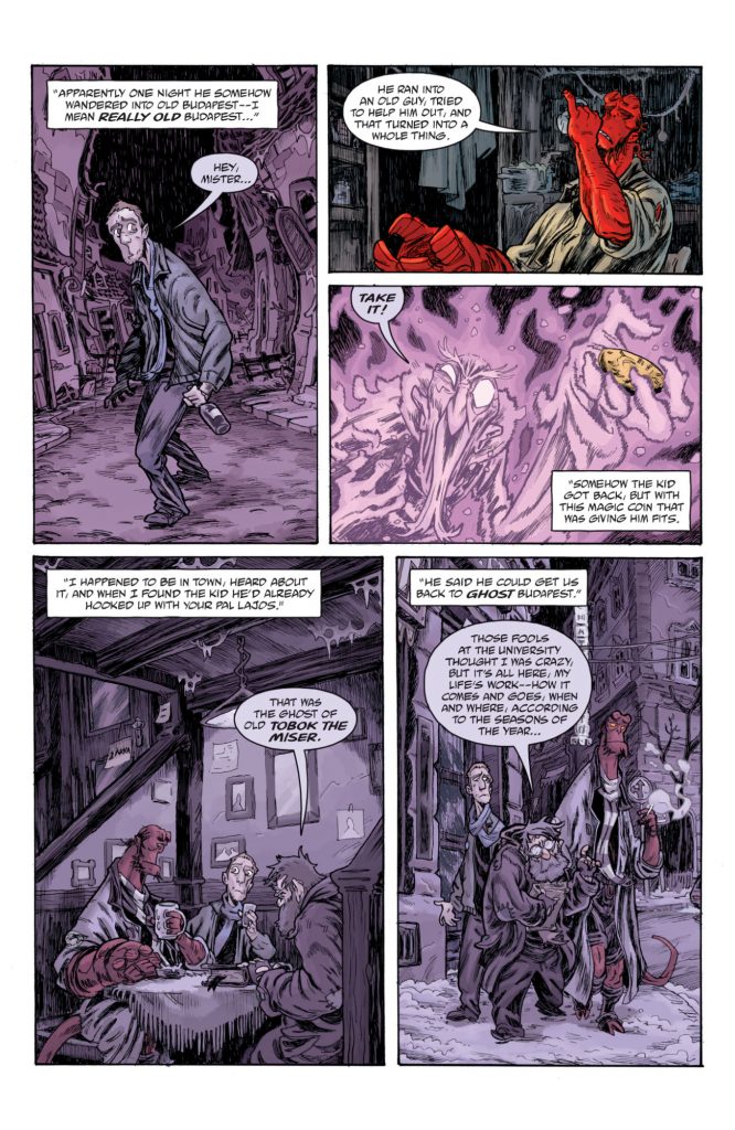 "Hellboy and the B.P.R.D.: Time is a River" preview page 4.