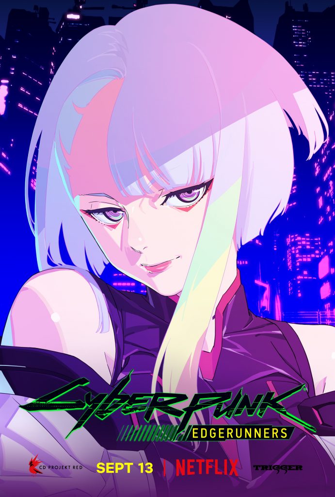 "Cyberpunk: Edgerunners" Lucy poster art.