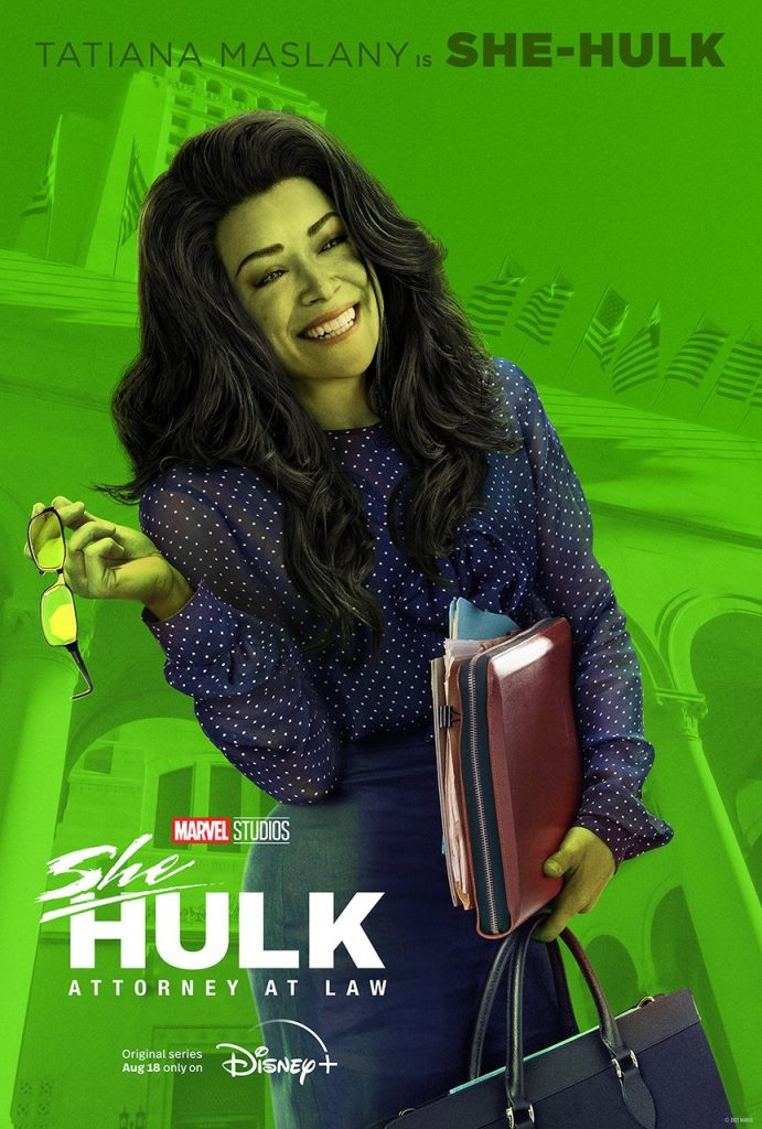 Tatiana Maslany as Jen Walters, aka She-Hulk in She-Hulk: Attorney at Law
