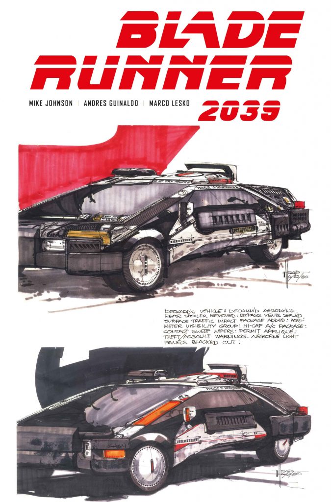 "Blade Runner 2039" variant cover C art by Syd Mead.