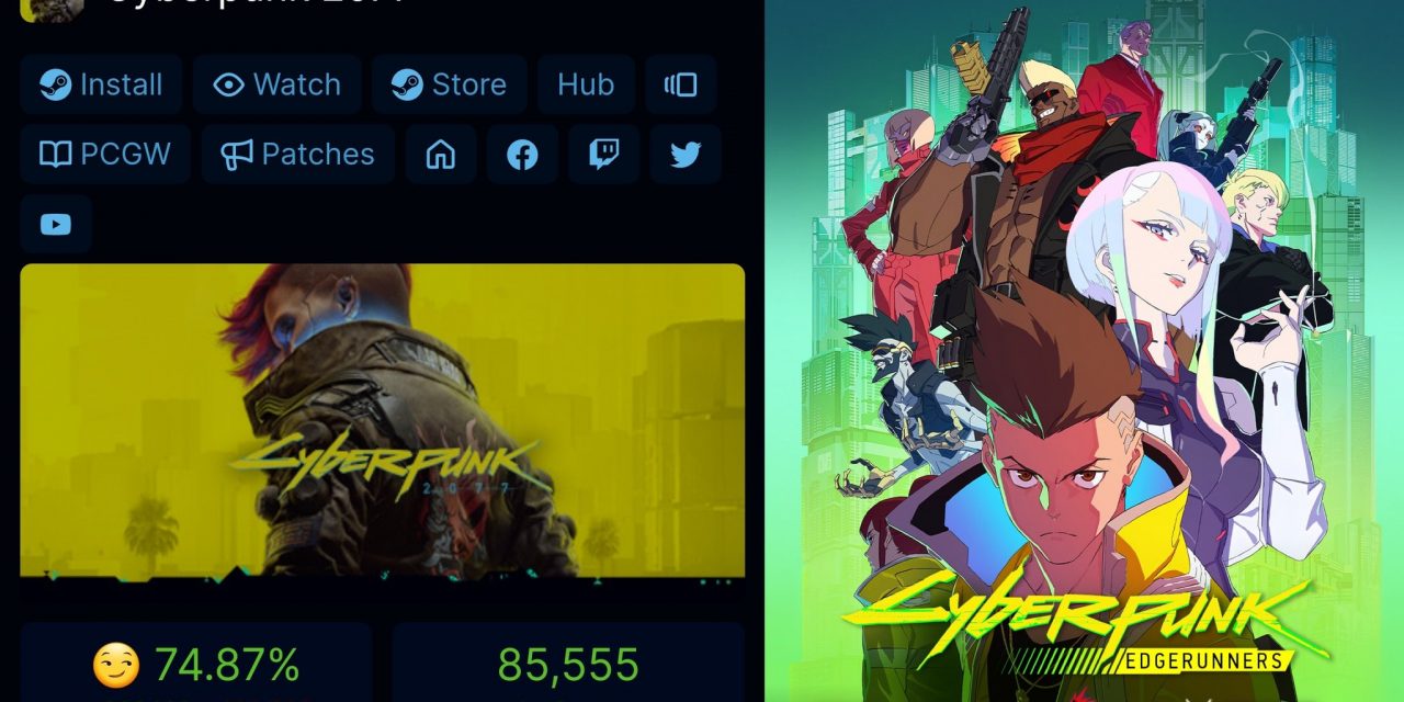 “Cyberpunk: Edgerunners” Causes Player Numbers Of Base Game To Skyrocket To The Moon