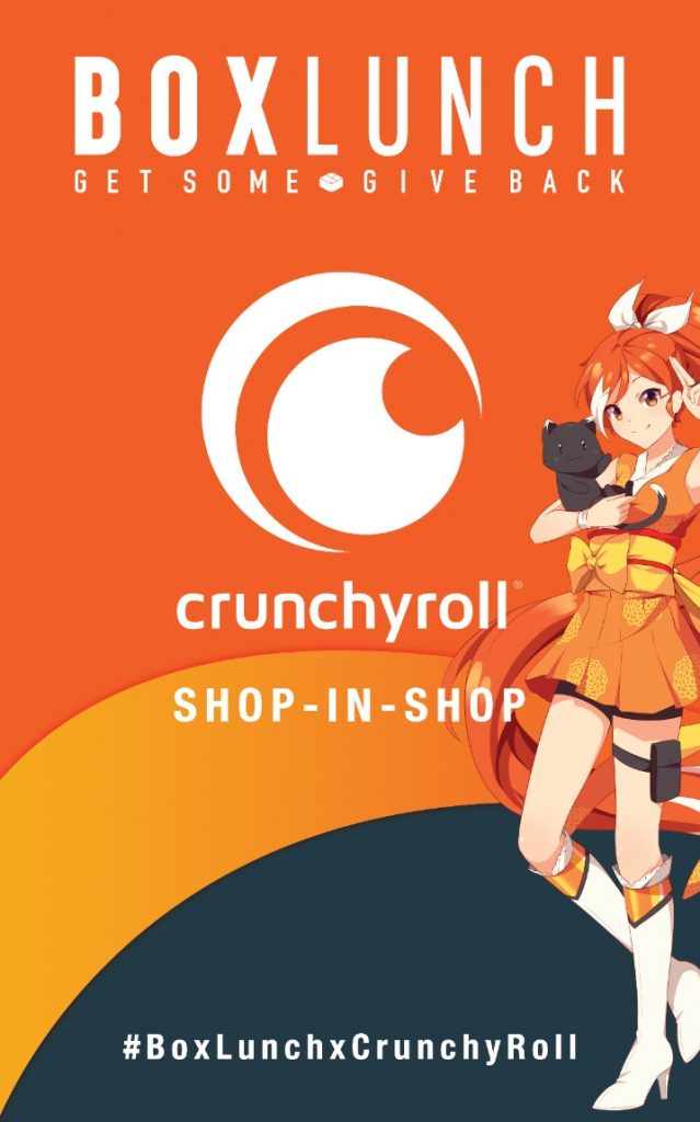 Crunchyroll x BoxLunch key art.