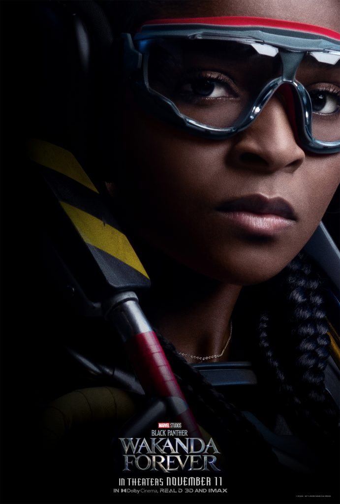 Riri character poster. Black Panther: Wakanda Forever. © 2022 MARVEL.
