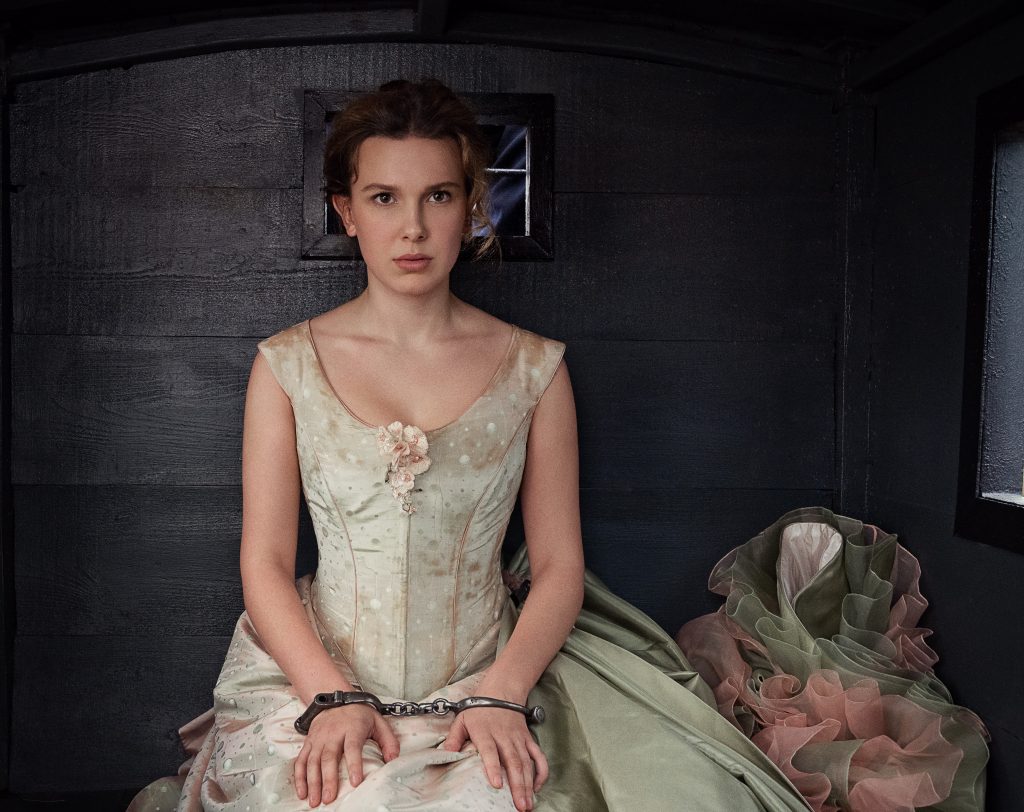 Millie Bobby Brown as Enola Holmes. Cr. Alex Bailey/Netflix © 2022