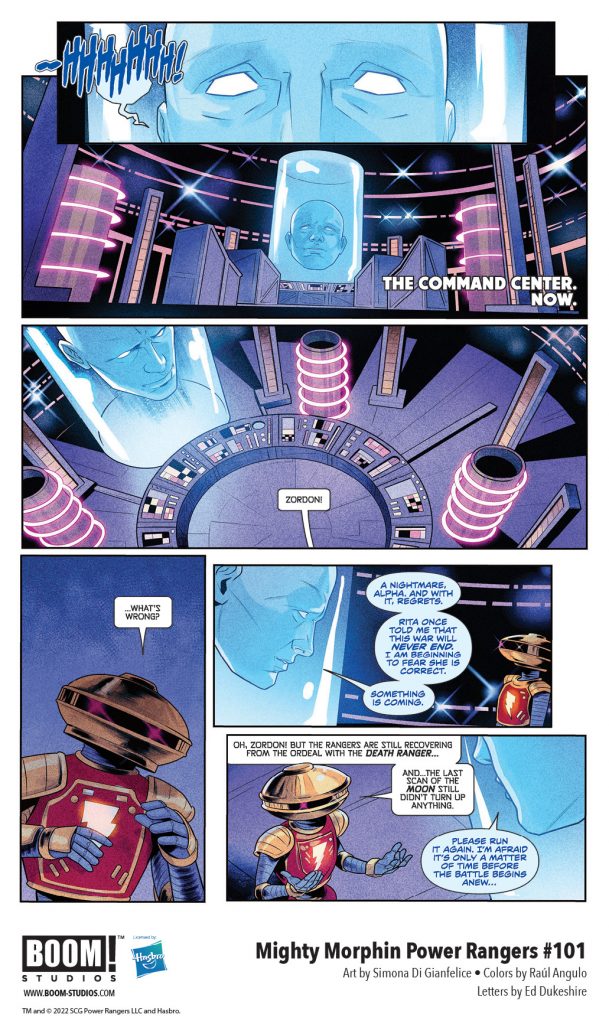 "Mighty Morphin Power Rangers #101" preview page 3.