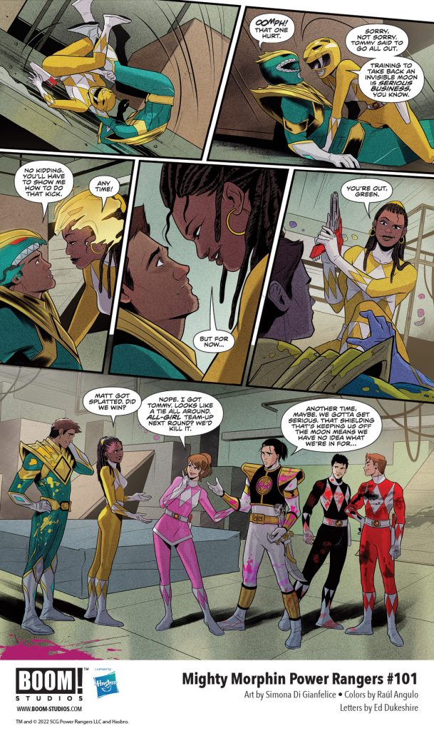 "Mighty Morphin Power Rangers #101" preview page 5.