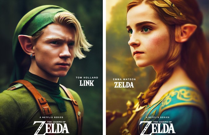 Dan Leveille on Instagram: The full cast of Netflix's live-action Legend  of Zelda series just dropped, revealing an all-star cast starring Tom  Holland, Emma Watson, and Idris Elba! It looks like the