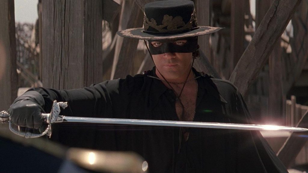 Antonio Banderas in 'The Mask of Zorro' streaming on Netflix November 1