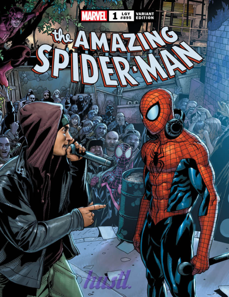 Eminem And Spider-man Square Off In Exclusive Variant Cover - That 