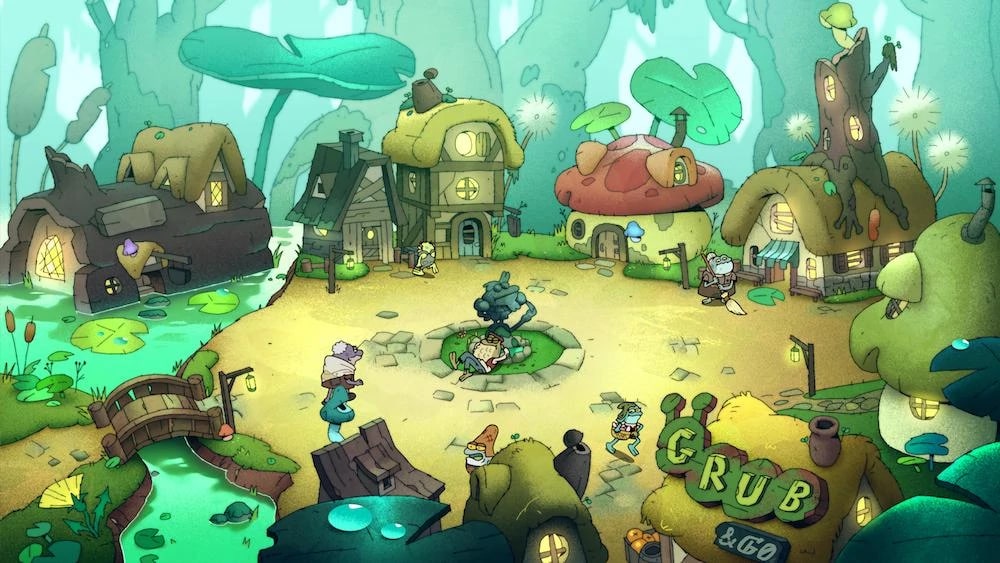 "Amphibia" season 1 screenshot showing Wartwood.