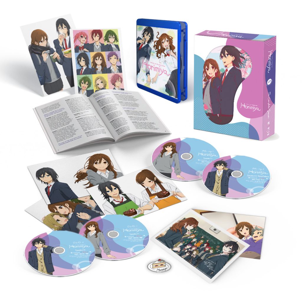 "Horimiya" Limited Edition Blu-ray + DVD spread.