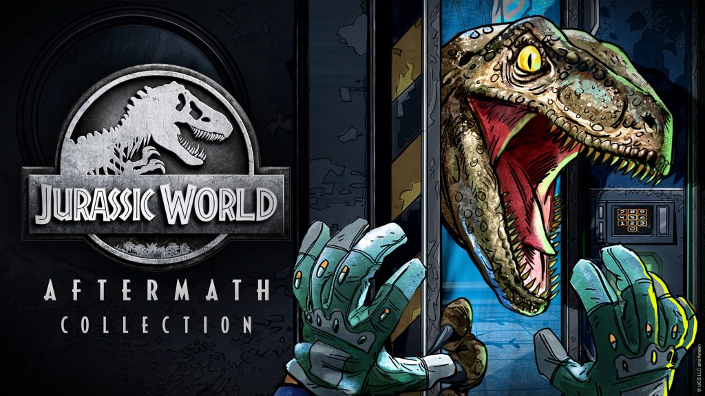 "Jurassic World Aftermath Collection" for PlayStation VR2 key art.