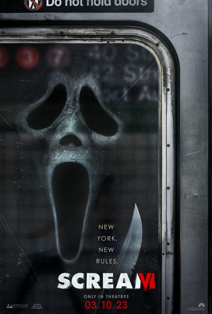 Ghostface rides the subway in new Scream 6 poster