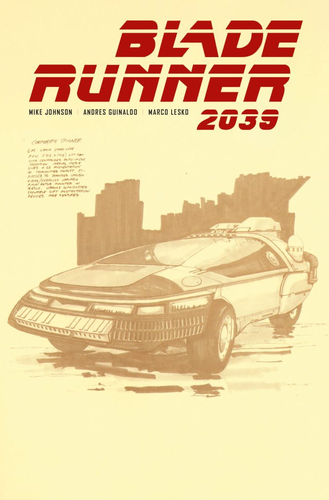 "Blade Runner 2039 #2" variant cover B art by Syd Mead.