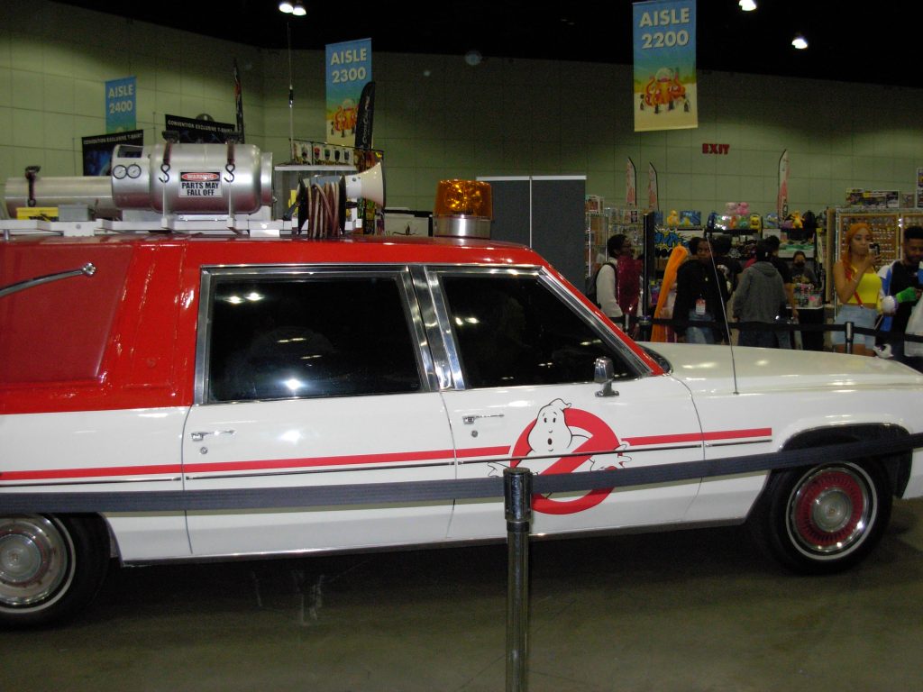 Ecto-1 from "Ghostbusters" (2016).